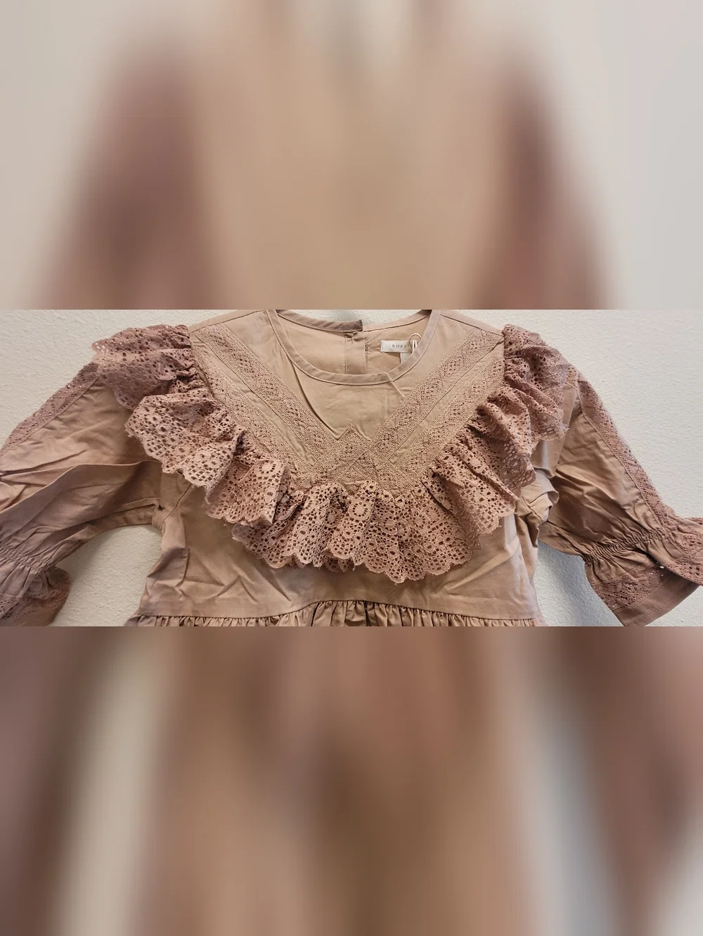 Noralee Genevieve Dress In Color Mocha Size 8 - Picture 4 of 10